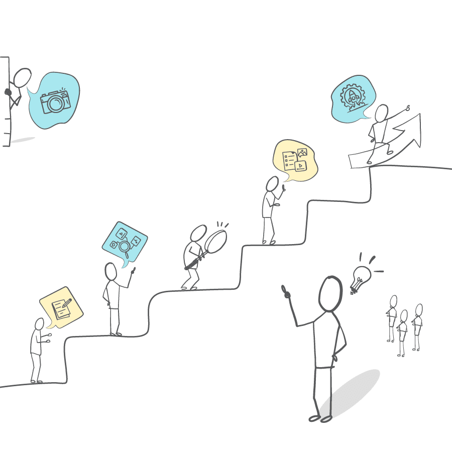 People collaborating in a Psiket scientific program